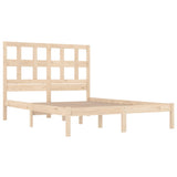 Bed Frame without Mattress 200x200 cm Solid Wood Pine 3104498