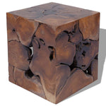ZNTS Stool Solid Teak Wood 243472