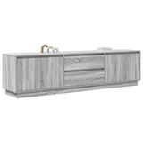 TV Cabinet with LED Lights Grey Sonoma 193,5x41x50 cm 3328440