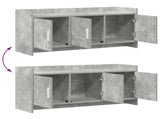 TV Cabinet 102 x 33 x 47 cm Concrete Grey Engineered Wood 8011190