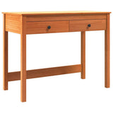 Desk with Drawer Max Brown 100 x 50 x 78 cm Solid Pine Wood 870015