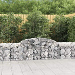 Arched Gabion Baskets 12 pcs 300x50x60/80 cm Galvanised Iron 3146675