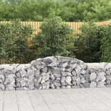 Arched Gabion Baskets 12 pcs 300x50x60/80 cm Galvanised Iron 3146675
