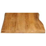 Table Top 90x60x3.8 cm Live Edge Solid Wood Mango 370789
