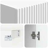 Wall-Mounted Cabinet High Gloss White 33 x 34.5 x 90 cm 898929