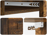 Wall-Mounted Side Table Smoked Oak 87.5 x 34.5 x 17 cm 899350