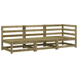 Garden Sofa 3-Seater Impregnated Wood Pine 837955