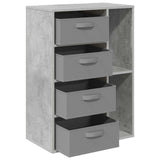 Sideboard with Drawer Concrete Grey 60 x 33.5 x 84 cm 8000471