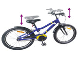Kids Bike 22 Inches for 7-12 Years Old Blue Black 42009405