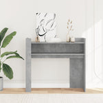 ZNTS Console Table Concrete Grey 100x35x90 cm Engineered Wood 848468