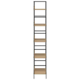 5-Layer Book Shelf Oak 60x27.6x158.5 cm Engineered Wood 288227