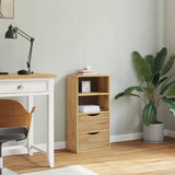 ZNTS Side Cabinet with Drawers ODDA 40x24x79 cm Solid Wood Pine 4103593