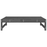 Garden Footstool Grey 120x80 cm Solid Wood Pine 825711