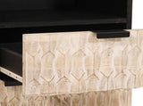 Bathroom Sets 5 pcs White Wash Finish Solid Mango Wood 3310033