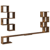 Wall-Mounted TV Shelf Old Wood 180 x 15 x 94 cm Engineered Wood 8012298