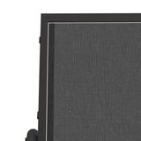 3 Piece Garden Glider Lounge Set Black Textilene and Steel 3187943