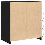 LED Sideboard Black Oak 60.5 x 37 x 67 cm Engineered Wood 863044
