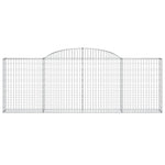 Arched Gabion Baskets 13 pcs 300x30x100/120 cm Galvanised Iron 3146532