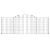 Arched Gabion Baskets 13 pcs 300x30x100/120 cm Galvanised Iron 3146532