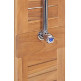 Garden Shower Solid Teak 70x75x204 cm 44667