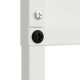 Garden Privacy Screen White 50 x 140 cm Cold-rolled steel 876302