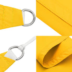 ZNTS Sunshade Sail Oxford Fabric Rectangular 3.5x4.5 m Yellow 135599