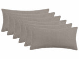 Cushion Cover 6 pcs HEERLEN Light Grey 50 x 70 cm Boucl 911338