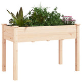 Planter with Liner 118x59x76 cm Solid Wood Fir 364233