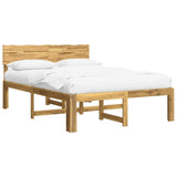 Double Bed Frame with Headboard ROSTOCK White 160 x 200 cm 3405433