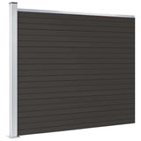 148985 Fence Panel WPC 175x146 cm Black