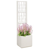 Garden Planter White 36 x 36 x 140 cm Polypropylene 42006499