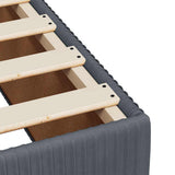 Bed Frame without Mattress Dark Grey 120x190 cm Small Double Velvet 3284995
