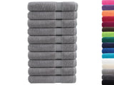 Premium Bath Towels "SOLUND" 10 pcs Grey 100x150 cm 600 gsm 137313