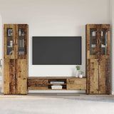 TV Cabinet Set with Shelf FLORIN 3 pcs Old Wood Engineered Wood 3398002