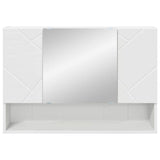 Mirror Cabinet White 80 x 17 x 55 cm Engineered Wood 883354
