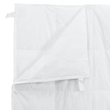 Duvet Set with Pillow 3 pcs White Microfiber and Cotton 3377206
