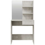 Dressing Table Set Concrete Grey 74.5x40x141 cm 3114142