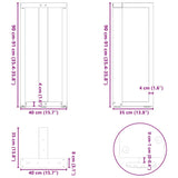 Bar Table Legs T-Shaped 2 pcs Anthracite 40x35x cm Steel 4013074