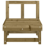 Garden Middle Sofa Impregnated Wood Pine 825379