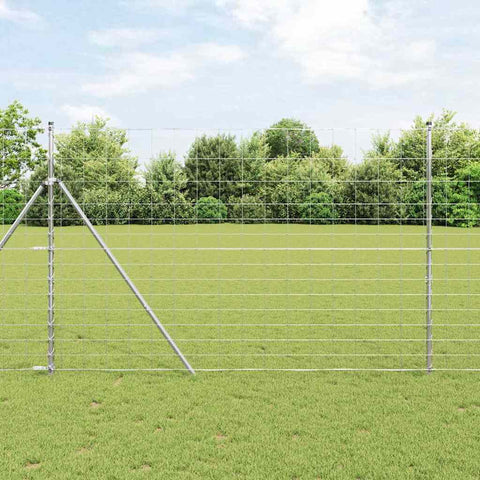 Field Fence Silver 25 x 1.6 m Galvanised steel 42005823
