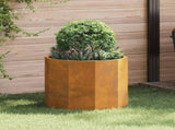 Planter Rusty 60 x 60 x 50 cm Weathering Steel 883765