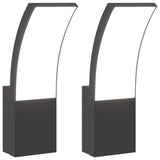 Outdoor LED Wall Lights 2pcs Black Die-cast Aluminium 4006261