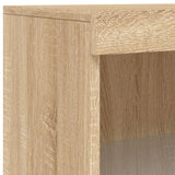 Sideboards with LED Lights 3 pcs Sonoma Oak Engineered Wood 3209130