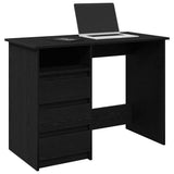 Desk Black 102x50x75 cm Engineered Wood 860464