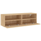 TV Wall Cabinet Sonoma Oak 100x30x30 cm Engineered Wood 836886