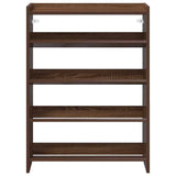 ZNTS Shoe Rack Brown Oak 60x25x81 cm Engineered Wood 859884