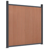Fence Panel WPC Brown 180x186 cm 4003981