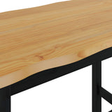 High Bar Table EKAI Black 112 x 70 x 91 cm Solid Pine Wood 42037013