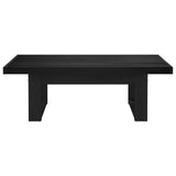 Coffee Table NOAIN Black 119 x 60 x 40 cm Solid Pine Wood 42020913