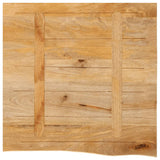 Table Top Live Edge 60x60x2.5 cm Solid Wood Mango 370450